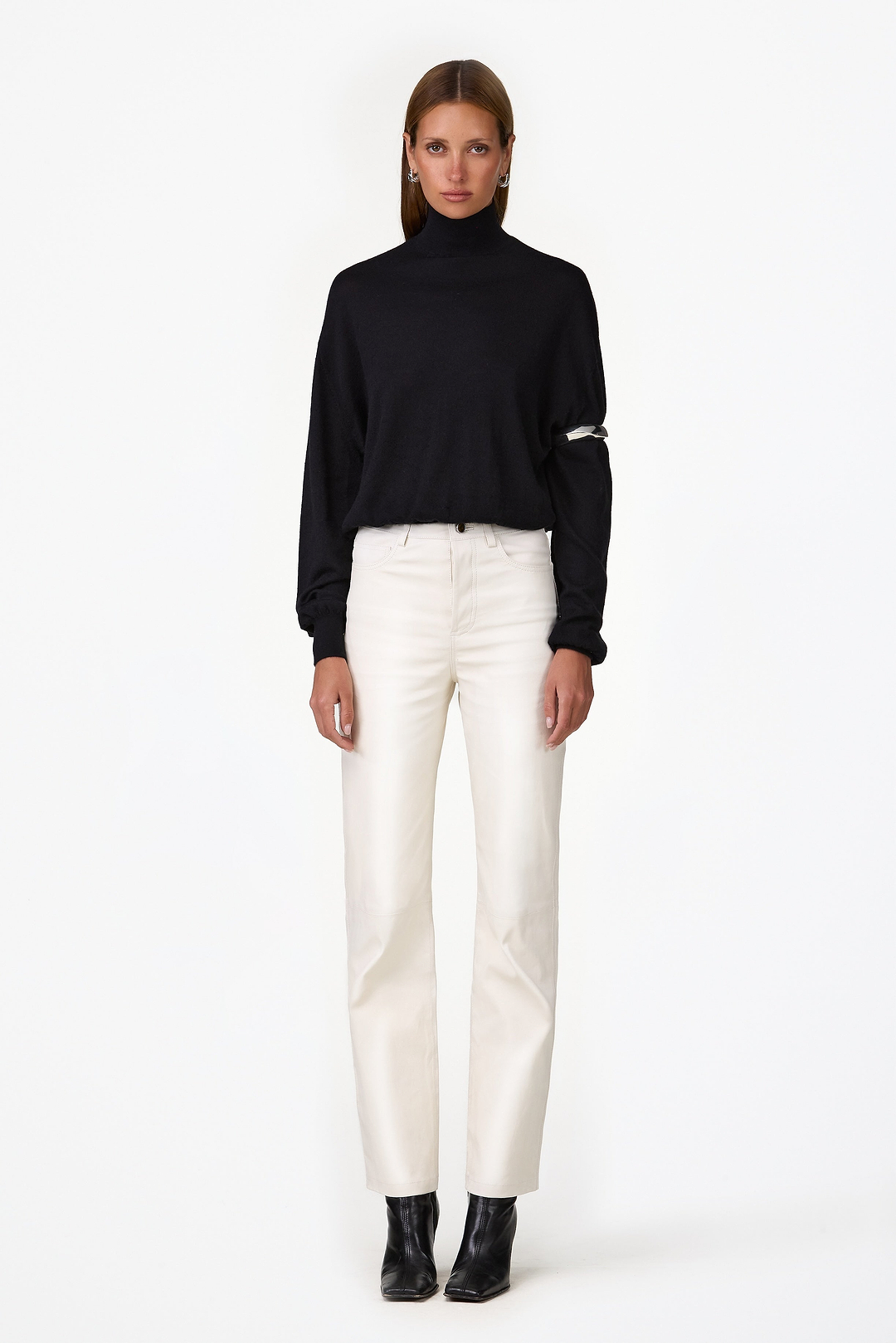 The Perfect Leather Pant (Cream)