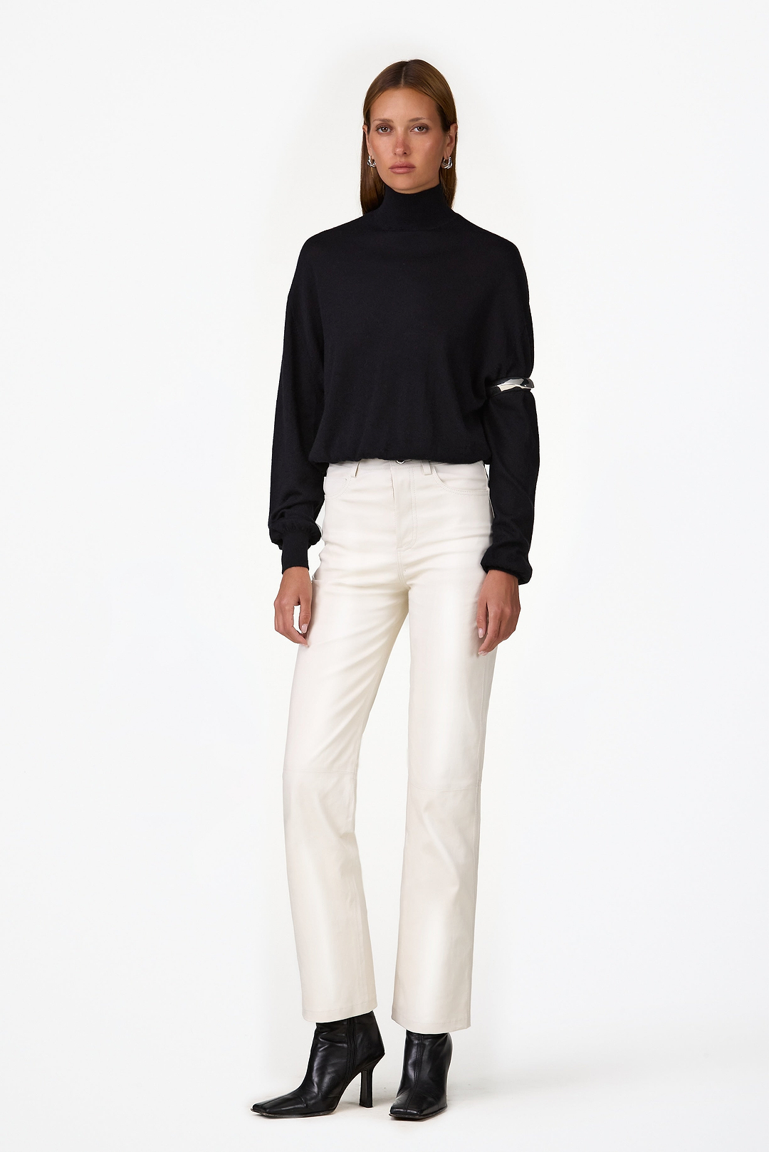 The Perfect Leather Pant (Cream)