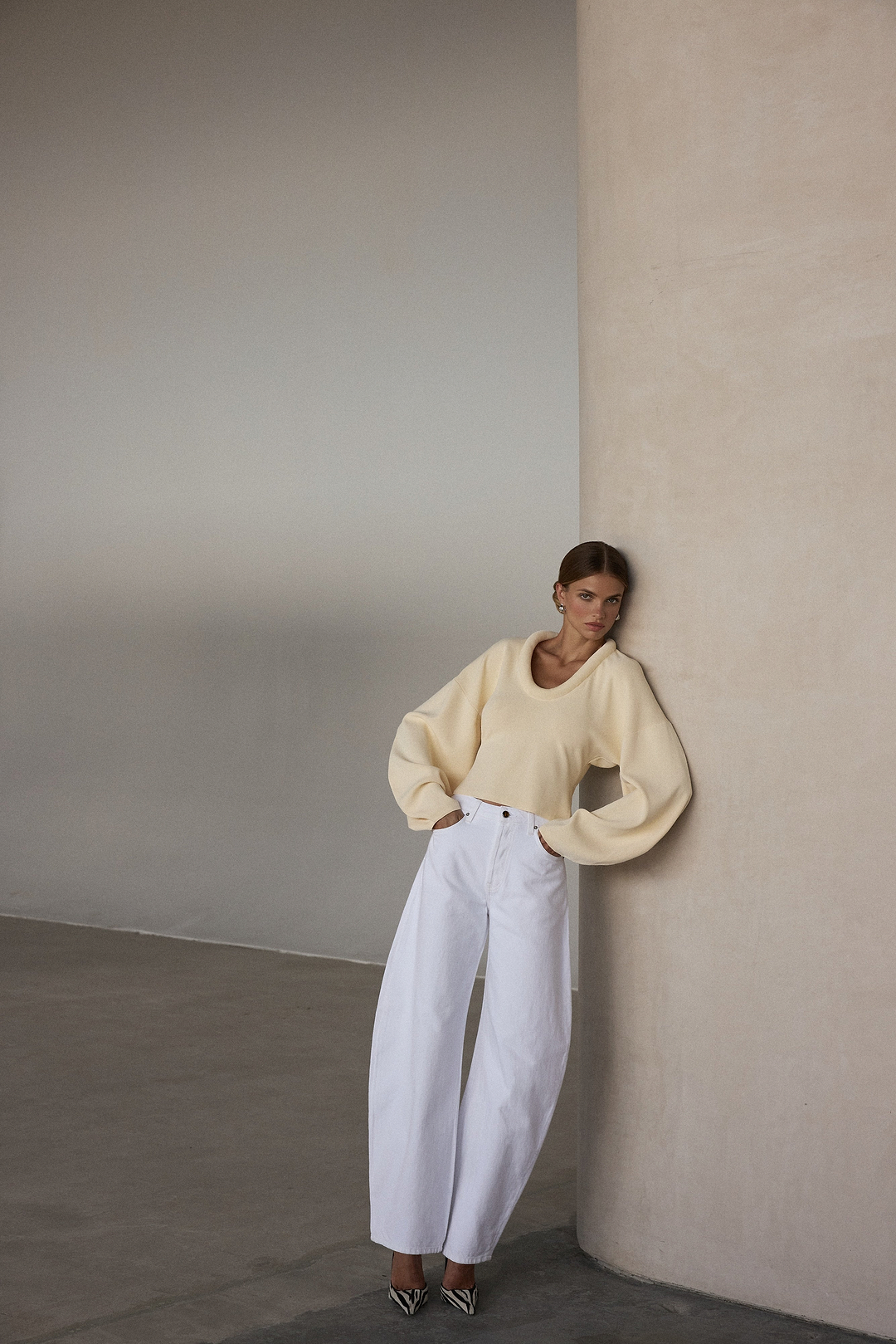 The Barrel Jean (White)