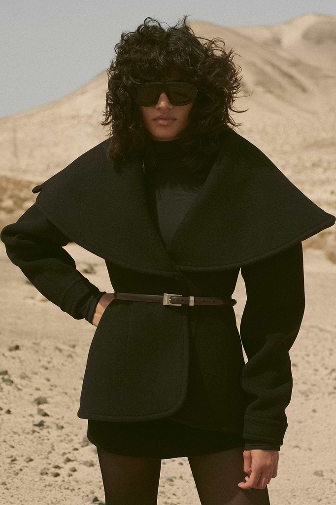 SAME | Short Wool Coat | Black | Women's Outerwear