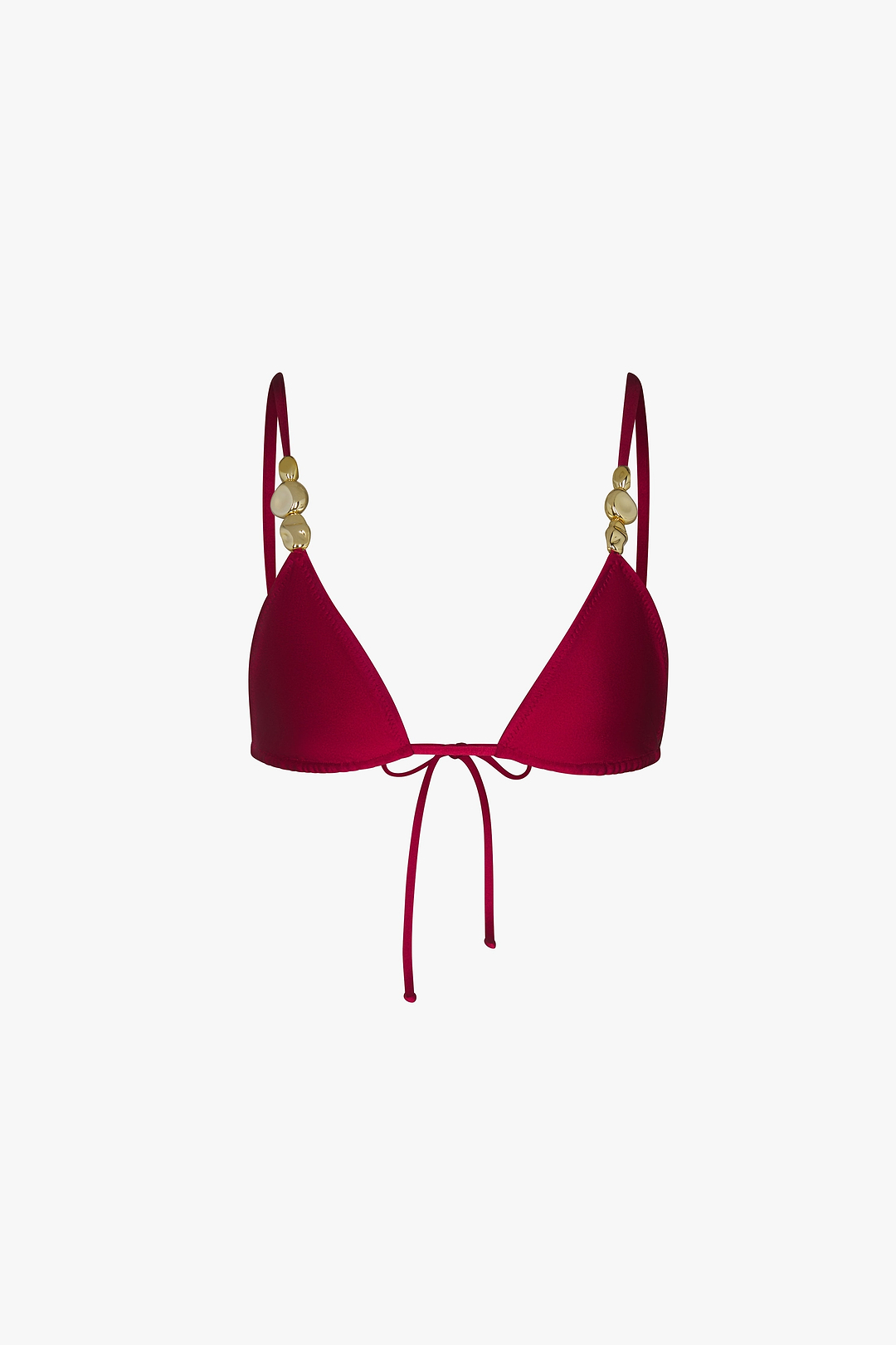 Stone Strap Triangle Top (Oxblood)