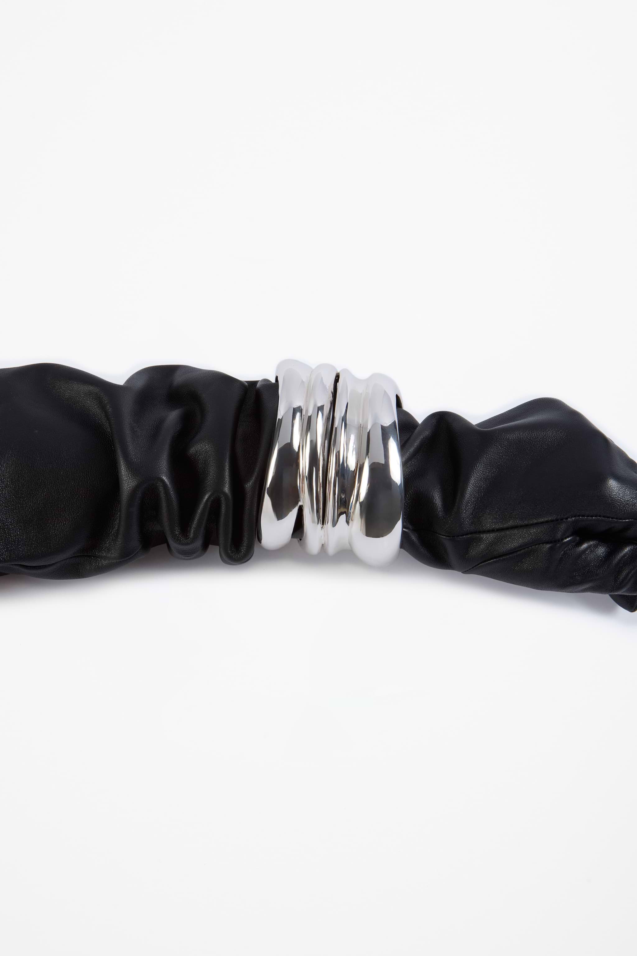 Layered Tower Bangle (Silver)