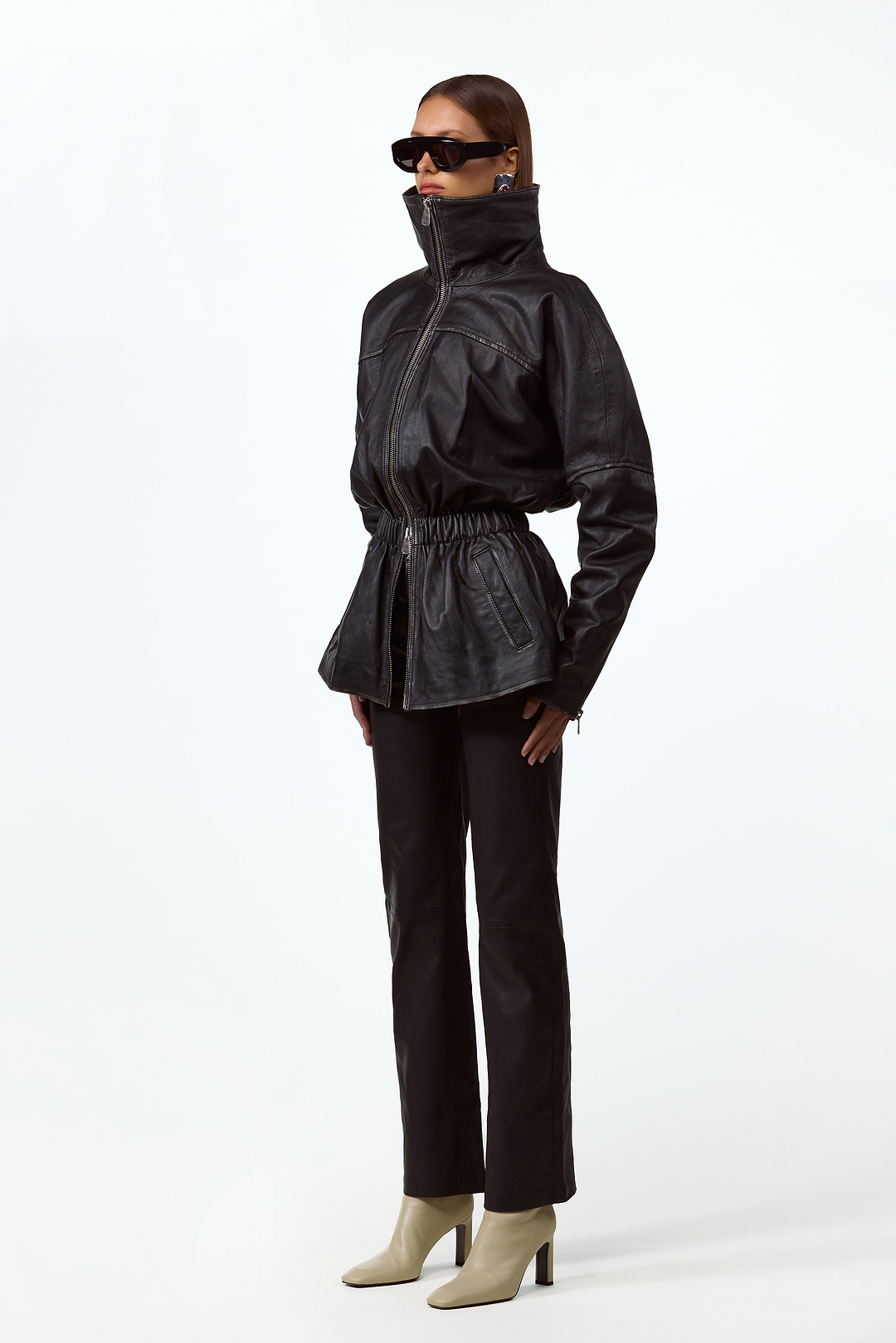 The Leather Parka (Black)