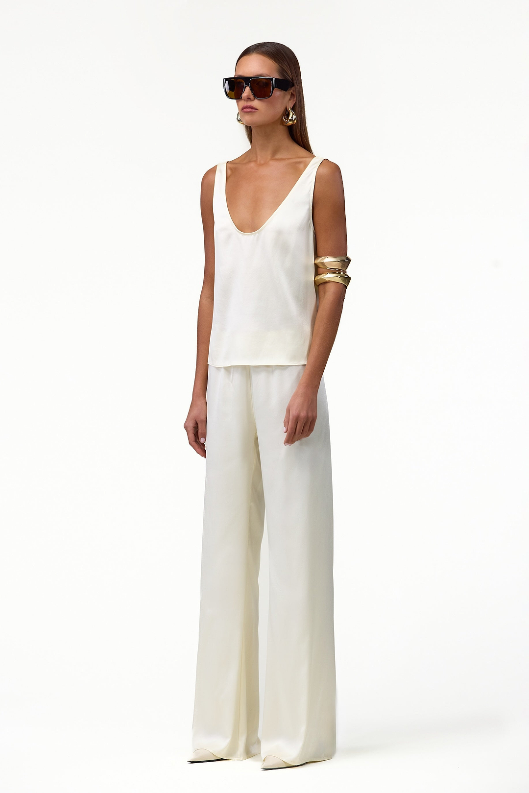 Silk Pant (Cream)