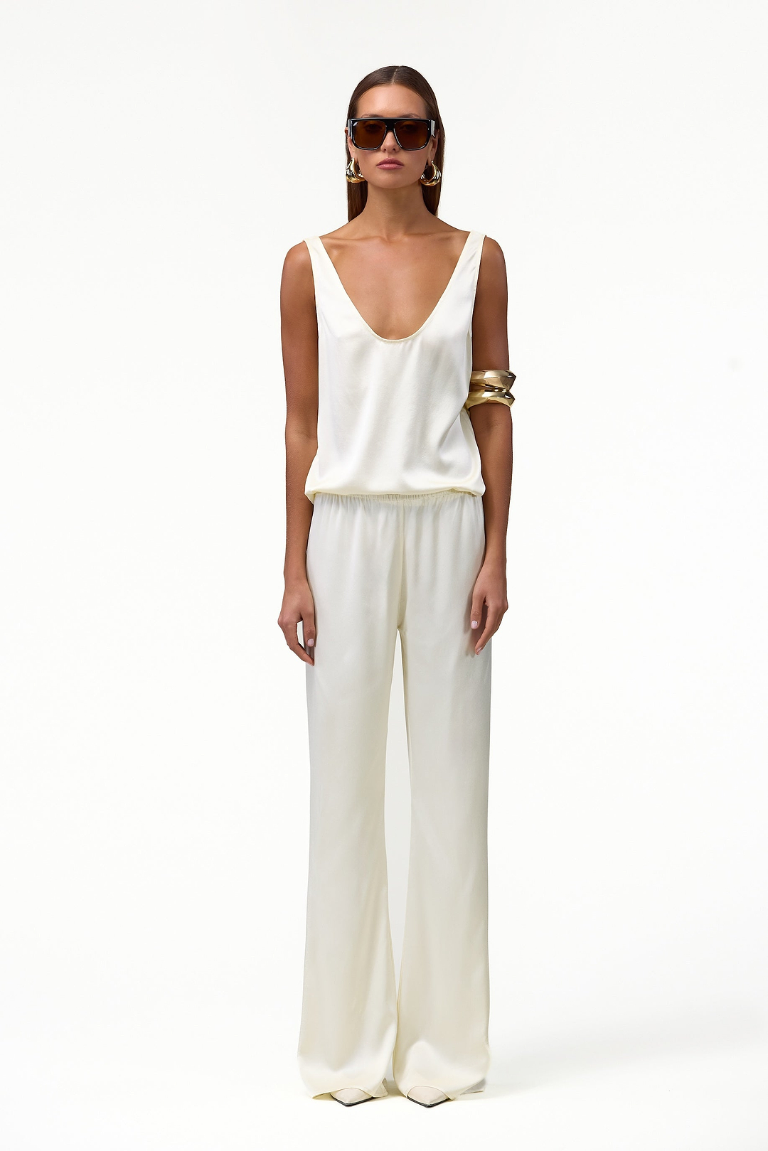 Silk Pant (Cream)