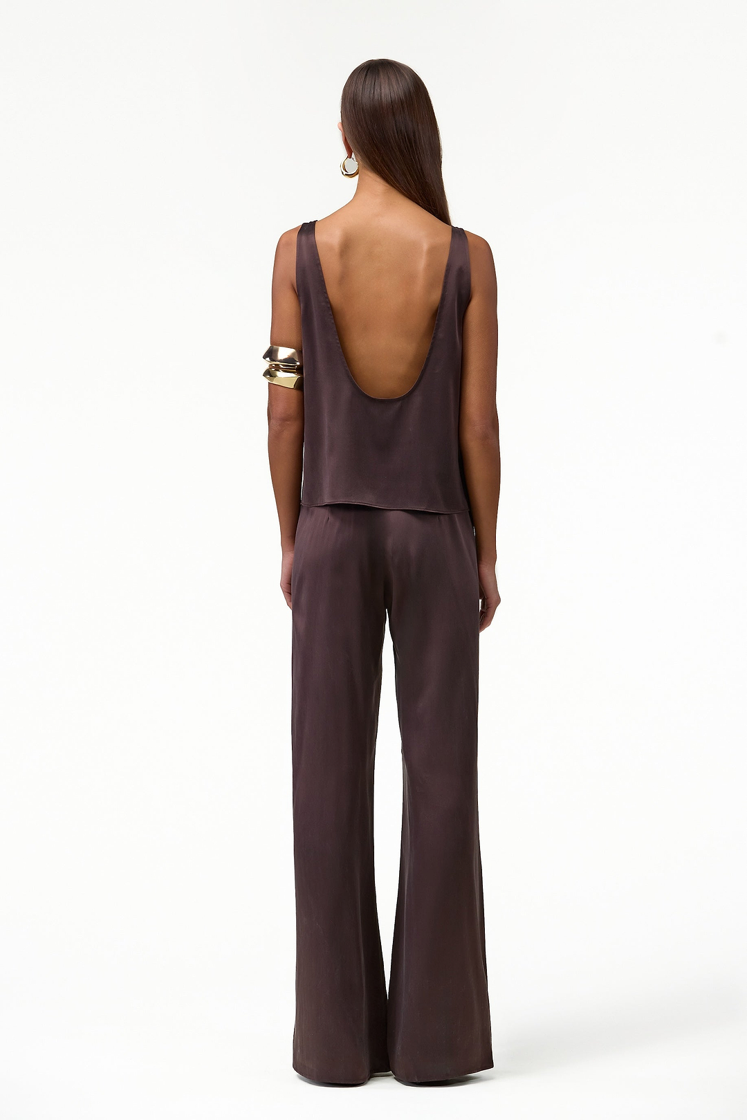 Silk Pant (Chocolate Brown)
