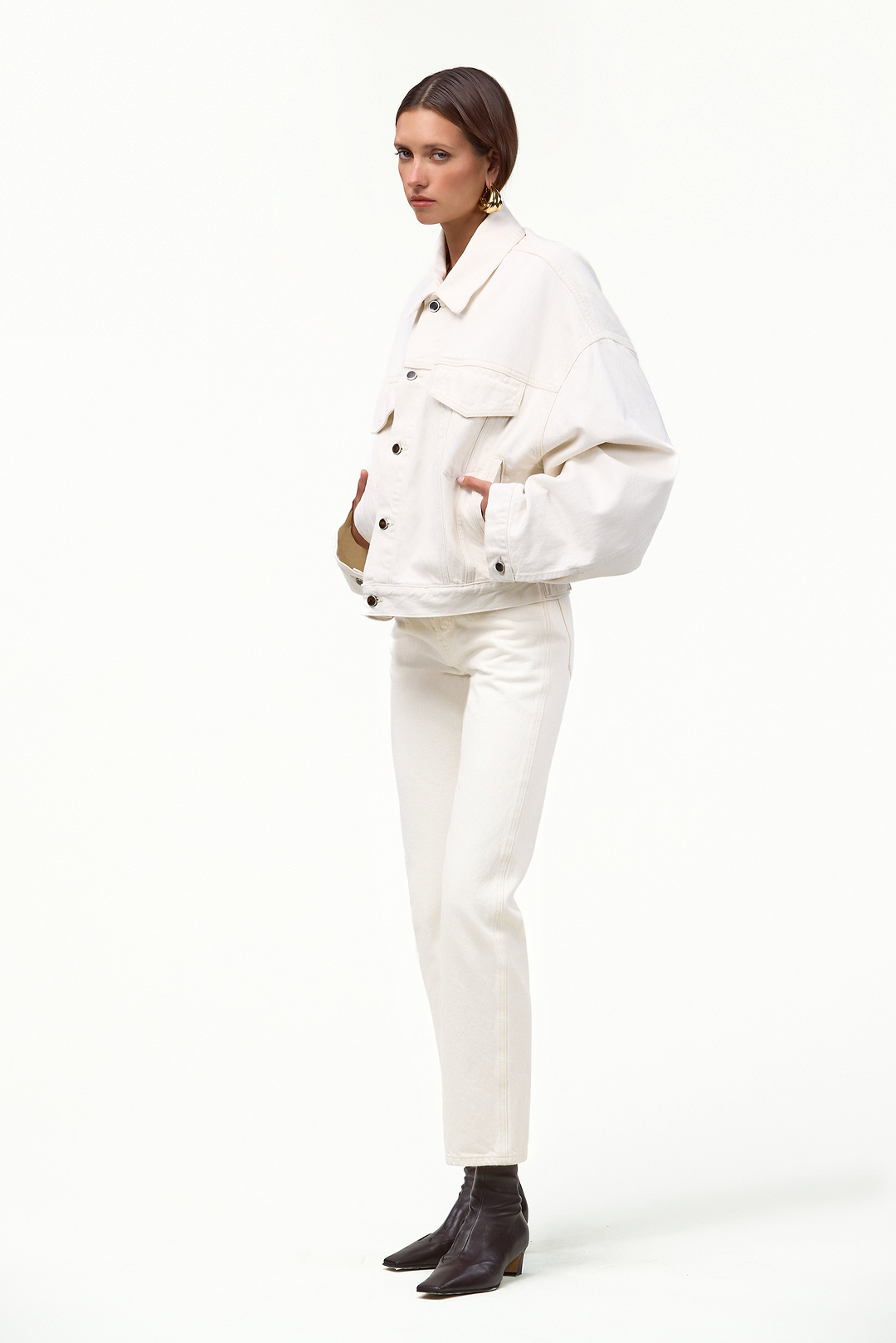 The Straight Ankle Jean (Off White)