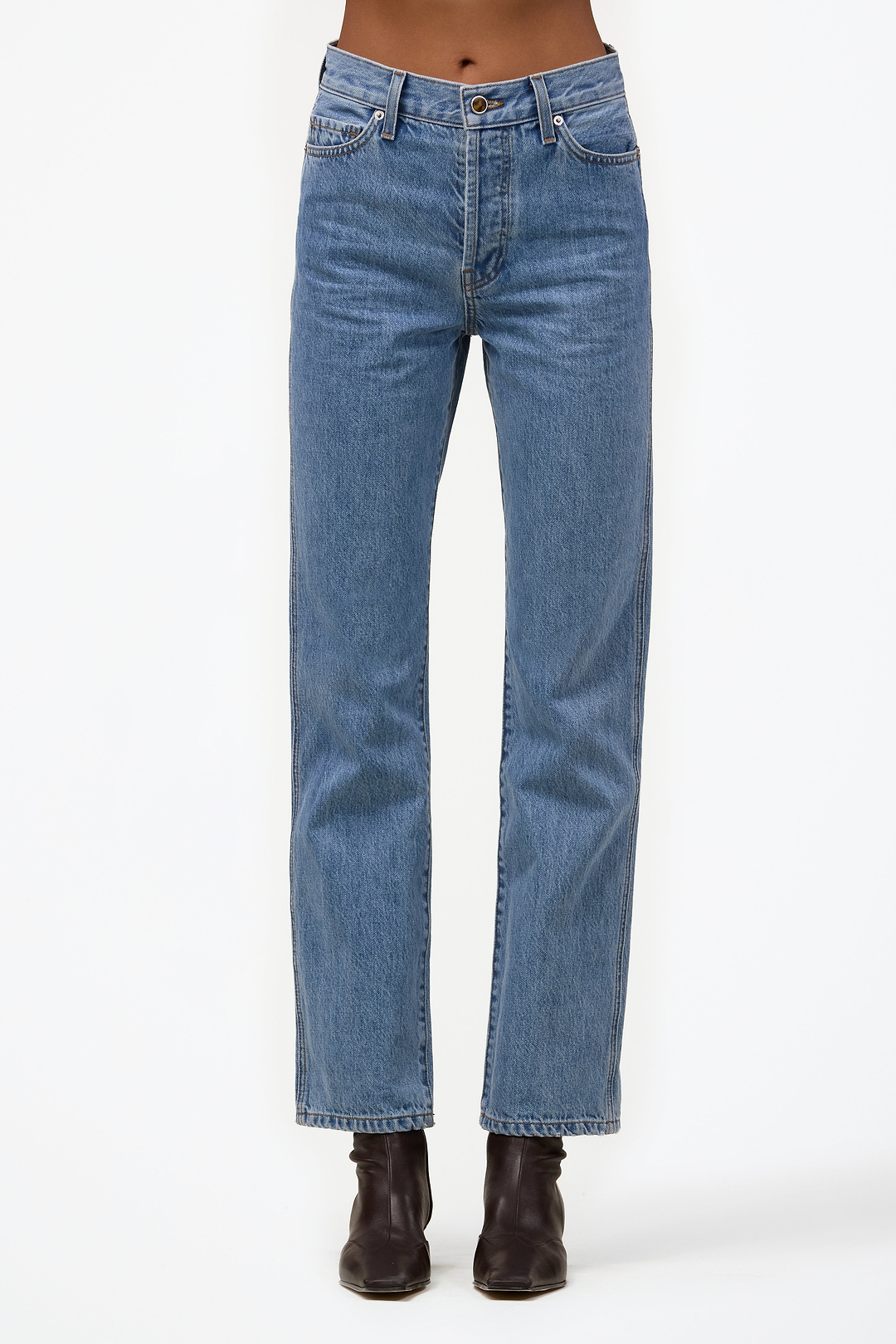 The Straight Ankle Jean (Classic Blue)