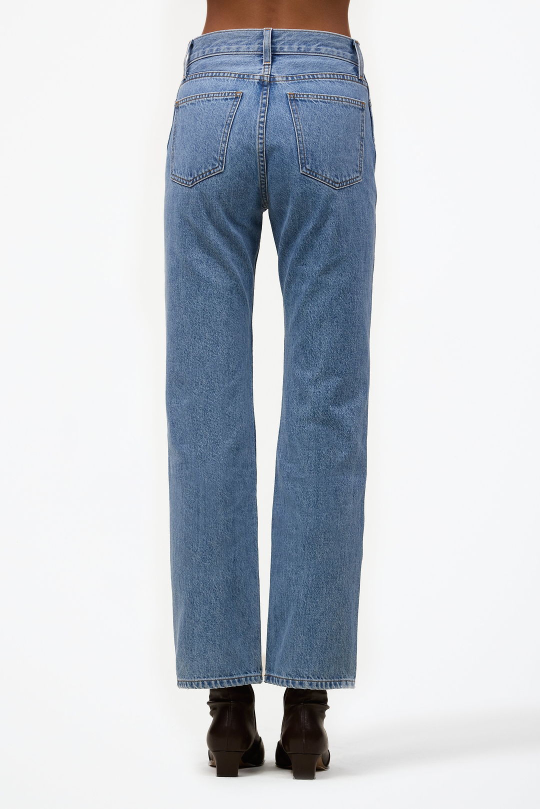 The Straight Ankle Jean (Classic Blue)