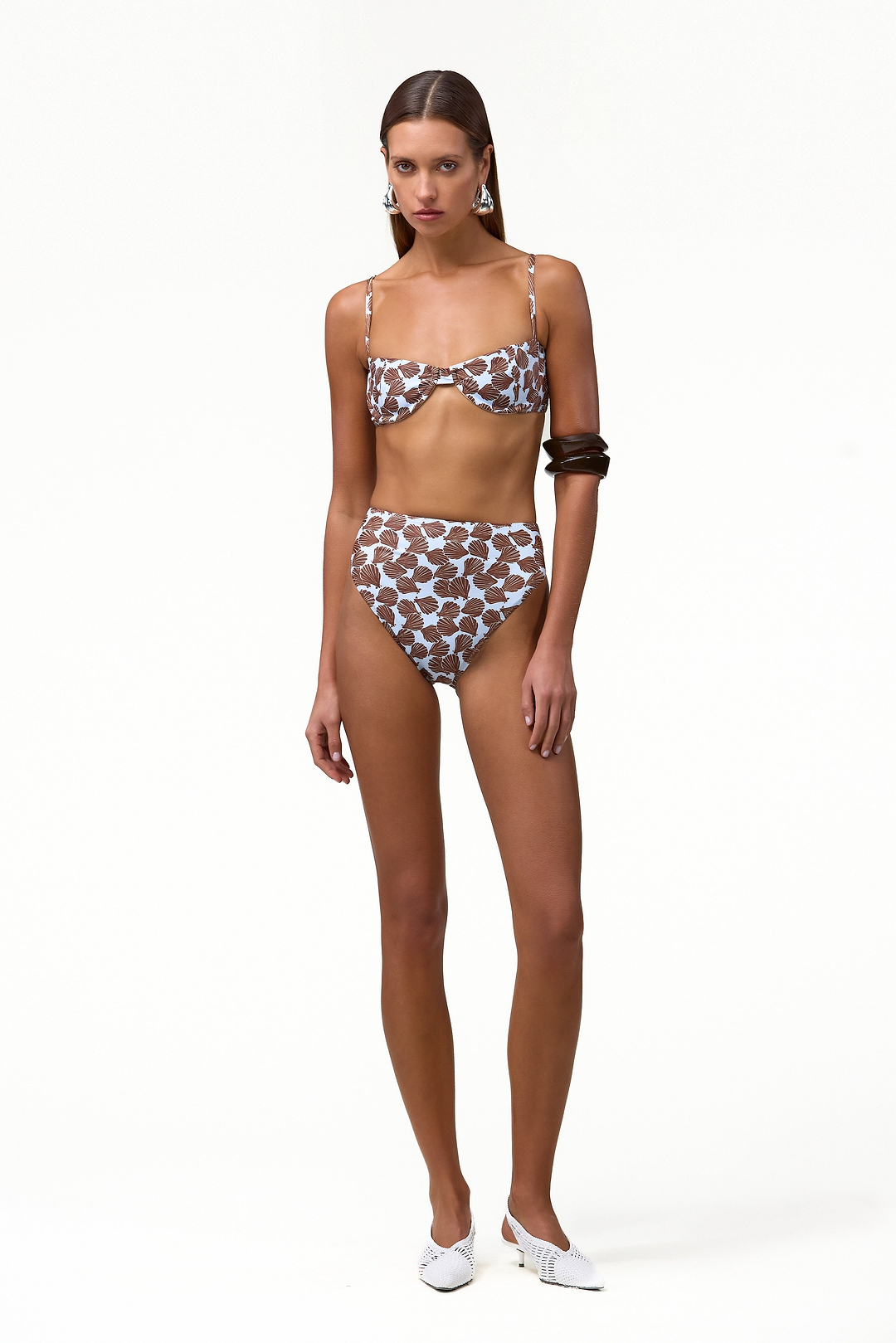 Bra Top (Palm Beach Shell Blue/Brown)