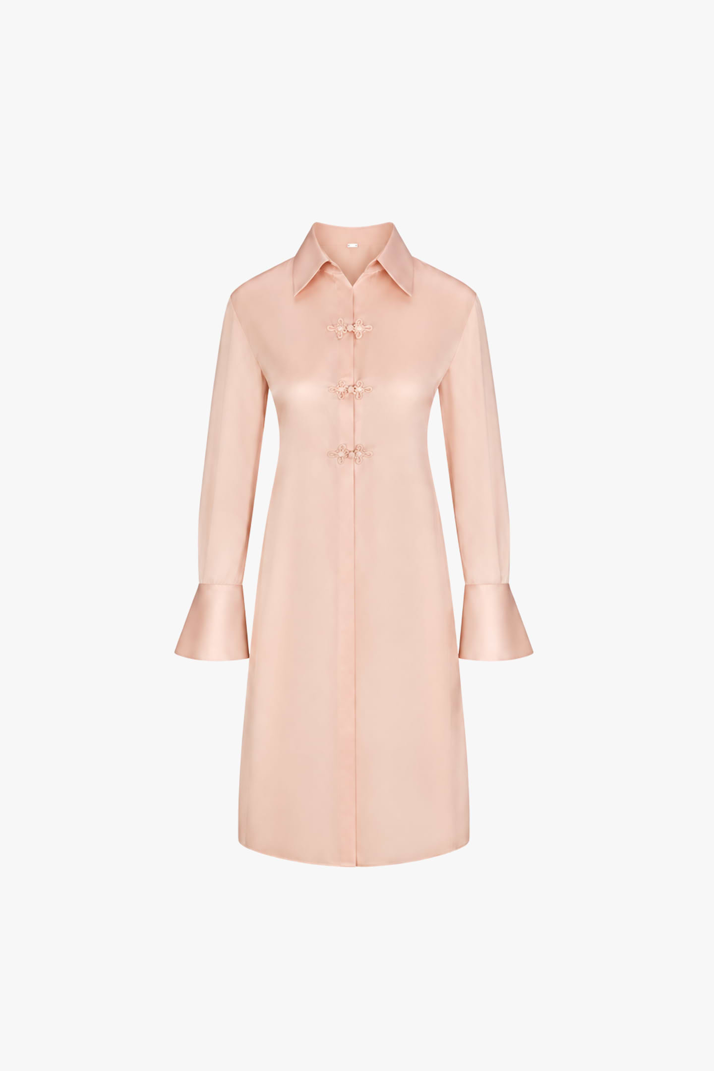Tailored Silk Duster (Rose Clay)