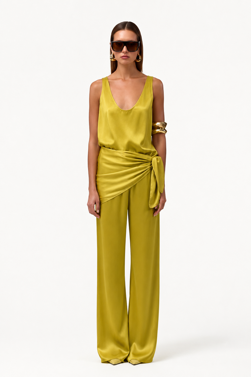 Silk Tank (Chartreuse)