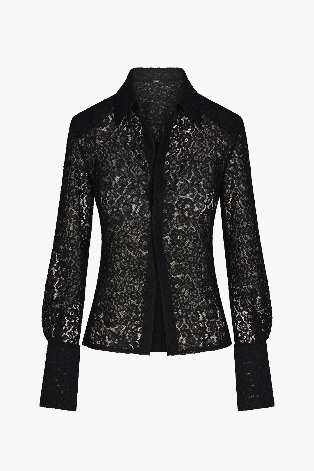Tailored Lace Blouse (Black)
