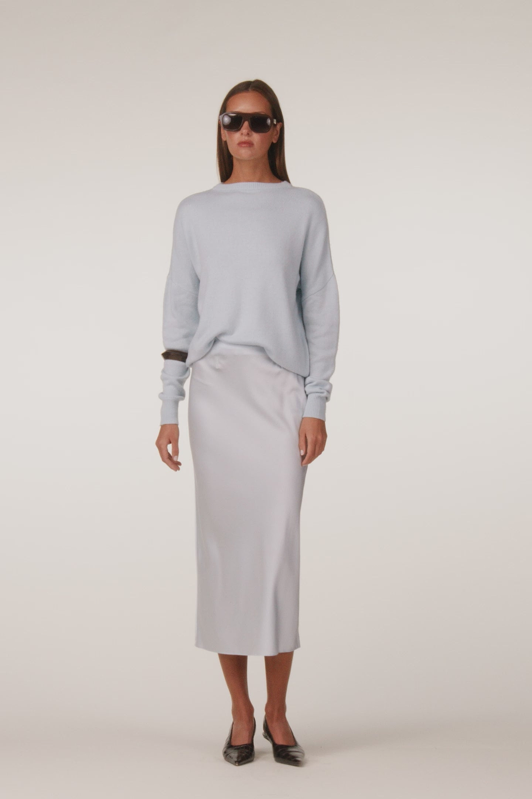 Lightweight Crewneck Sweater (Pale Blue)