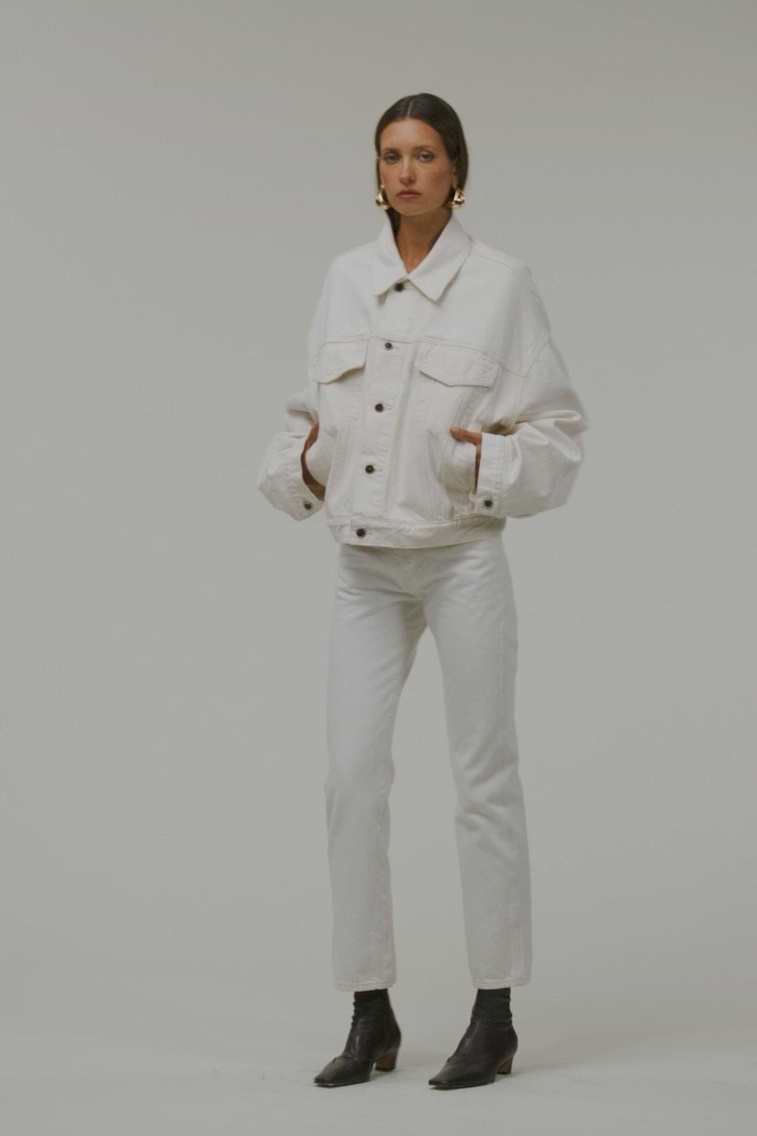 The Perfect Denim Jacket (Off White)