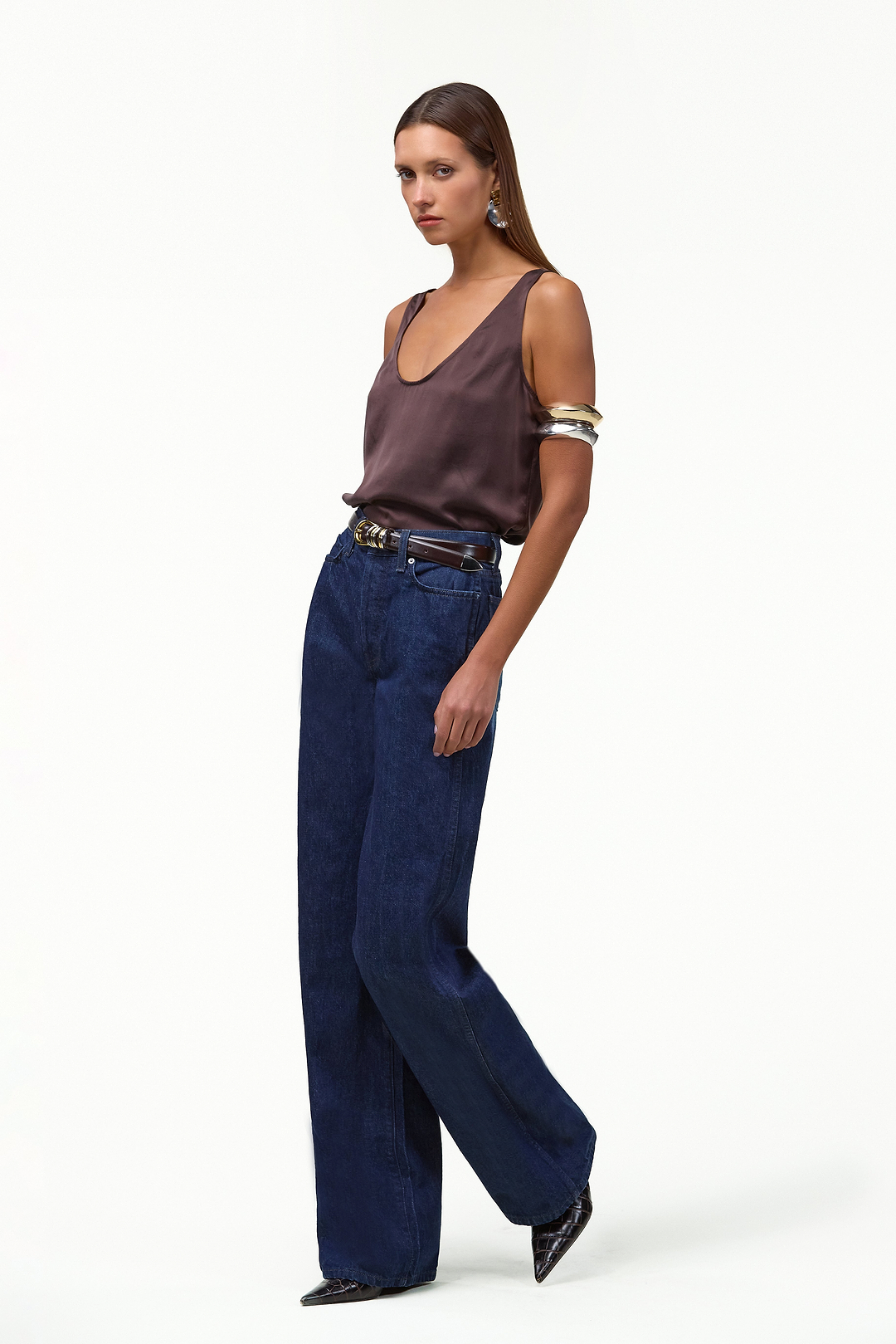 The Wide Leg Jean (Dark Indigo)