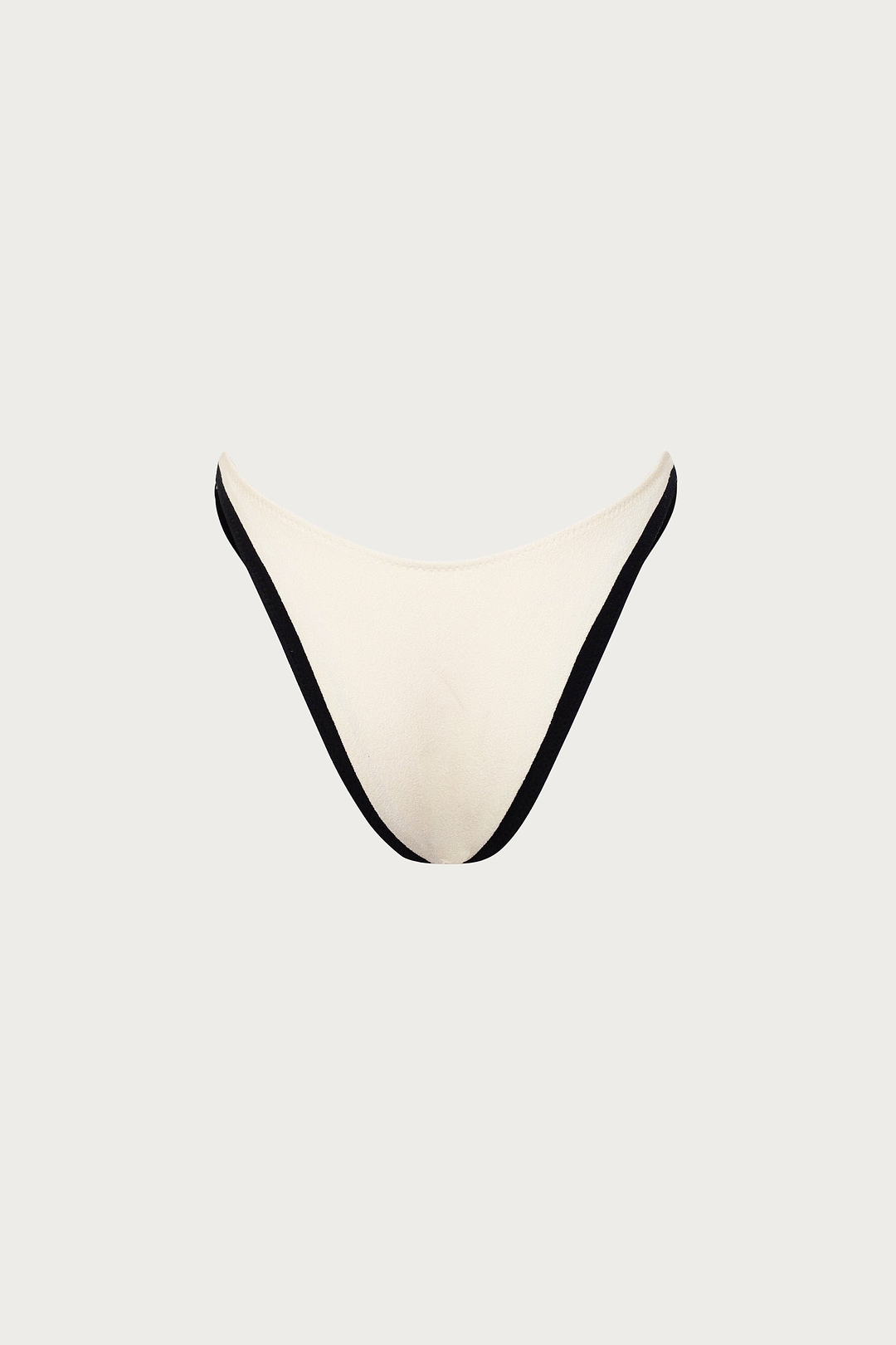90s Bottom (Faux Suede Cream/Black)