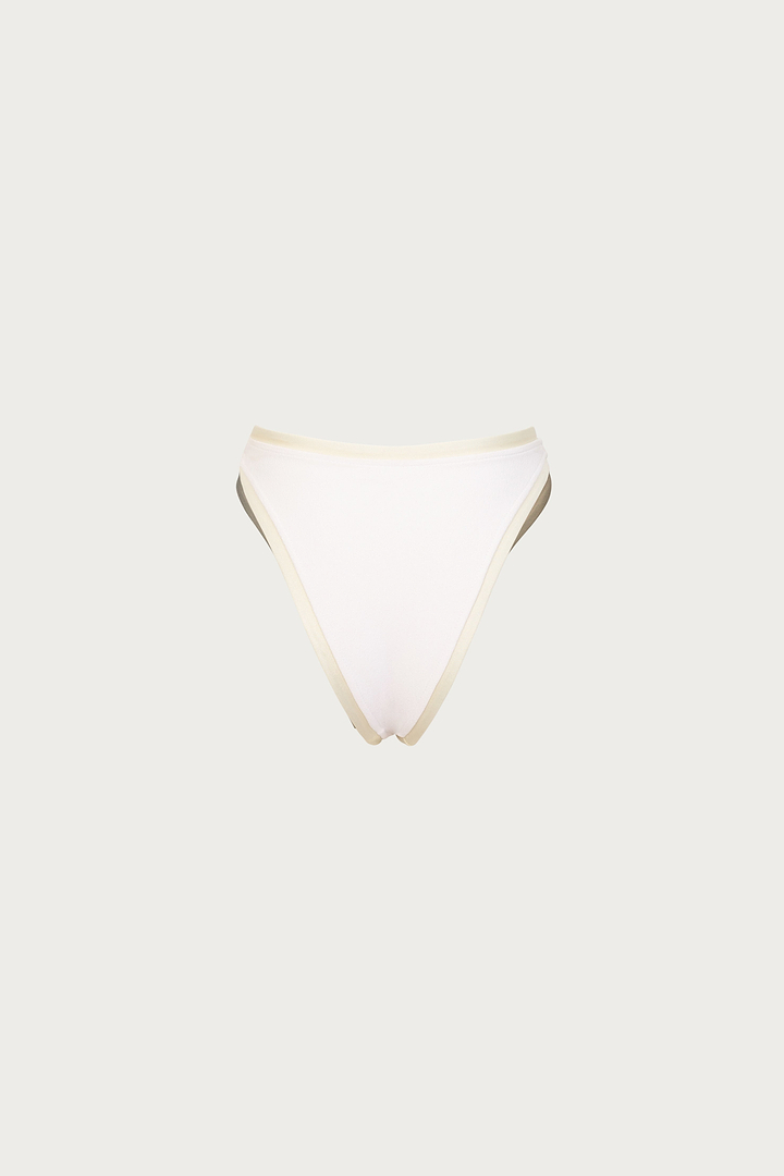 The Grace Bottom (Faux Suede White/Cream)
