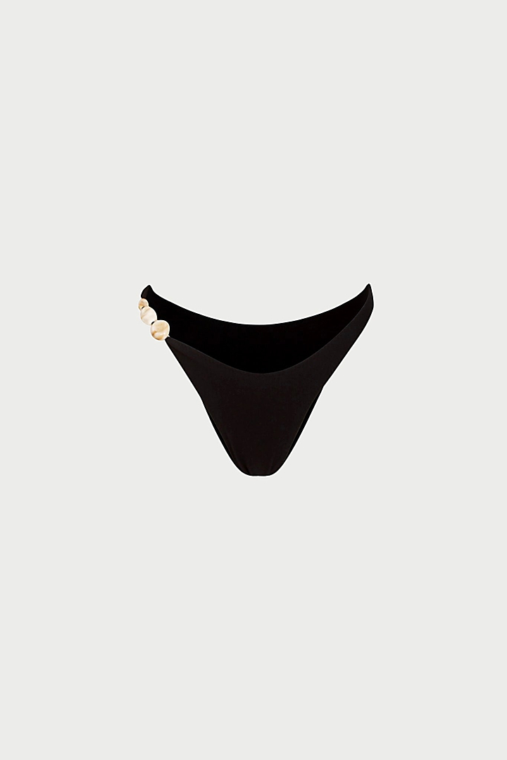 Stone 90s Bottom (Faux Suede Black)