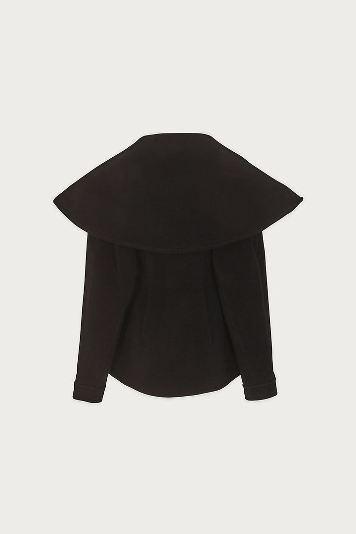 Short Wool Coat (Black)