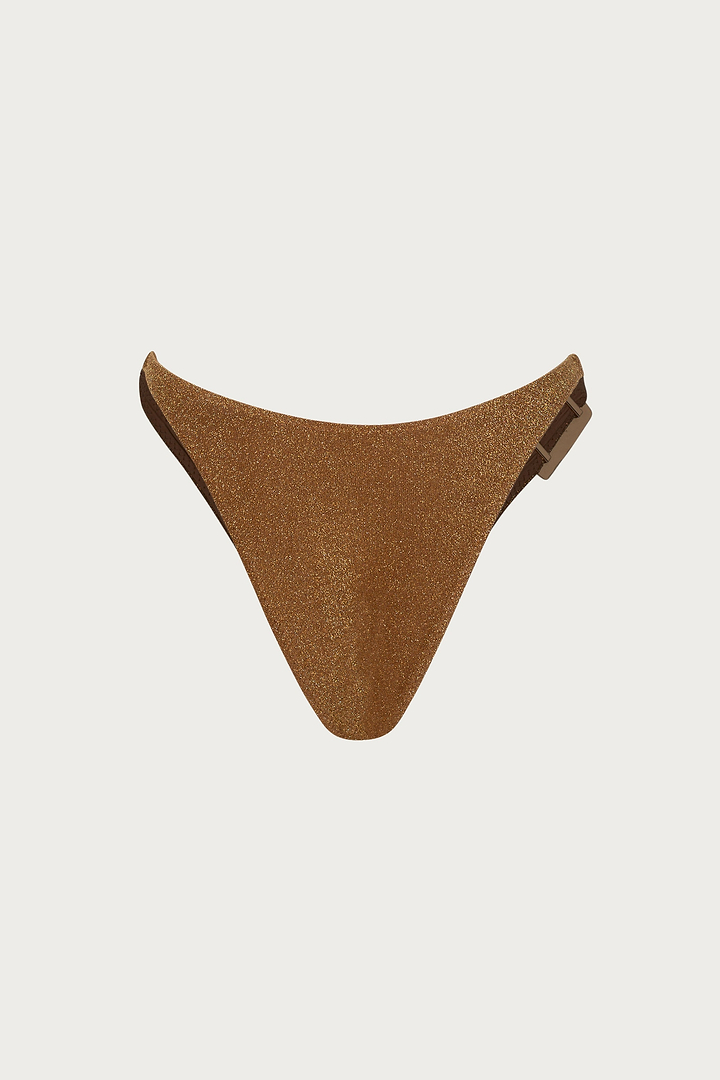 Hammered 90s Bottom (Mocha Shimmer Lurex)