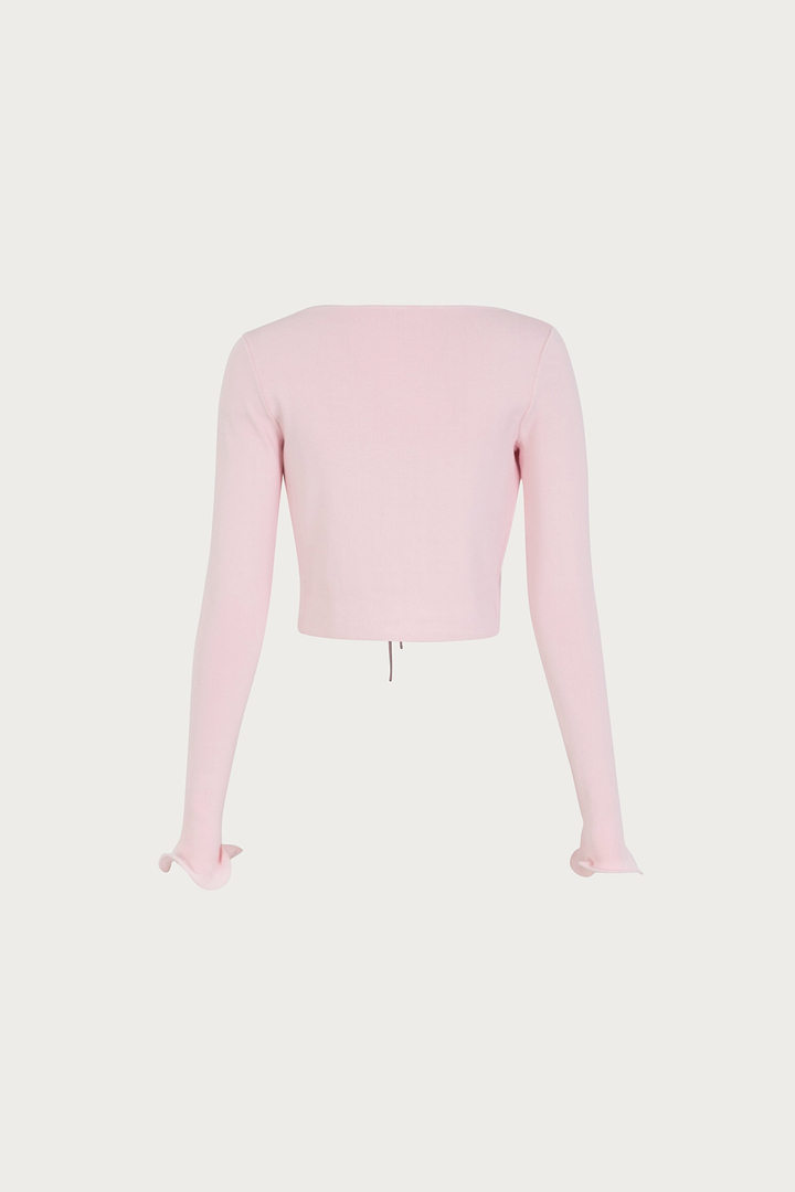 Ruffle Hem Top (Pale Pink)