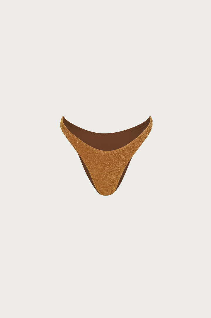90s Bottom (Mocha Shimmer Lurex)