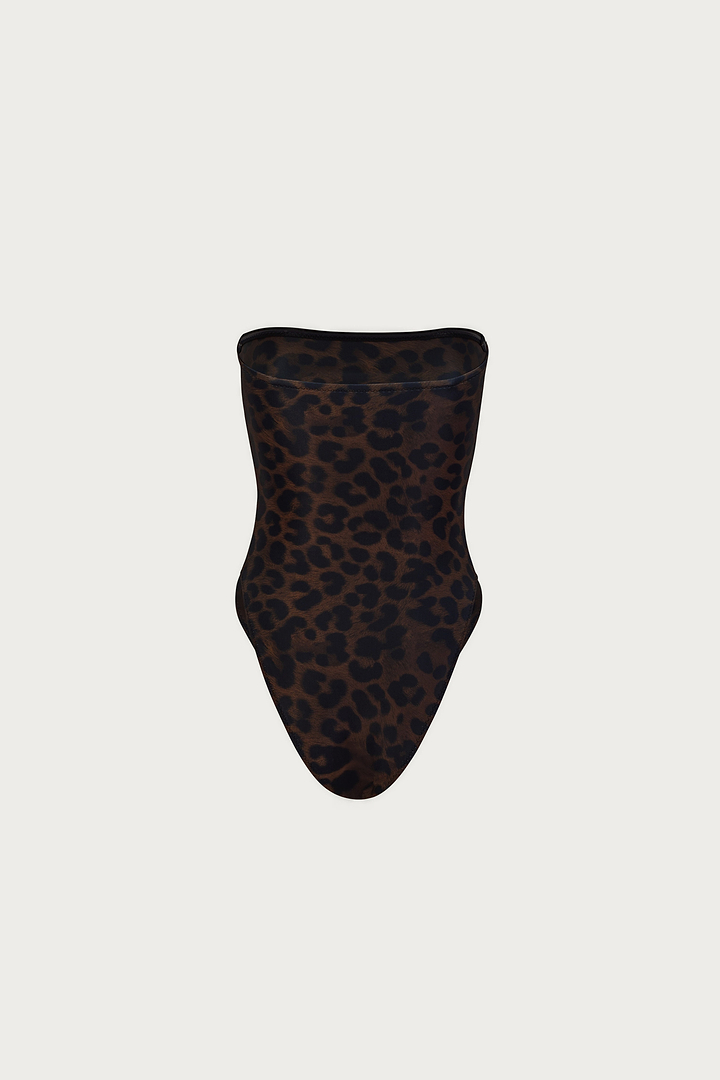 Strapless One Piece (Cheetah)