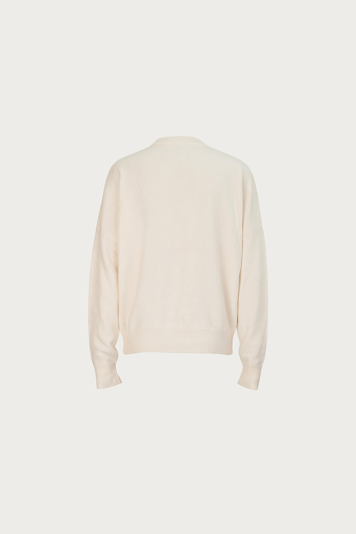 Lightweight Wool Sweater (Cream)