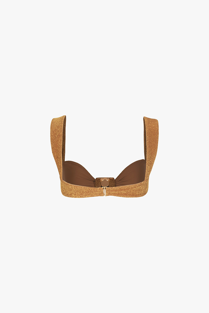Hammered Pearl Top (Mocha Shimmer Lurex)