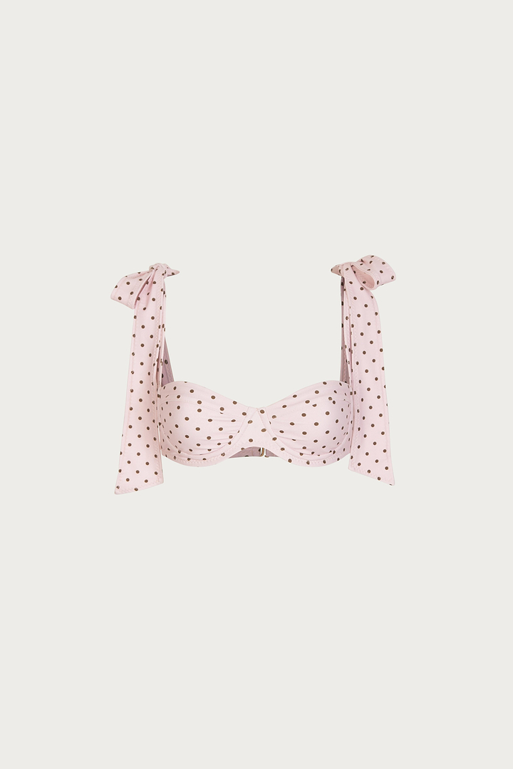 Lady Bra (Pink Brown Polka Dot)