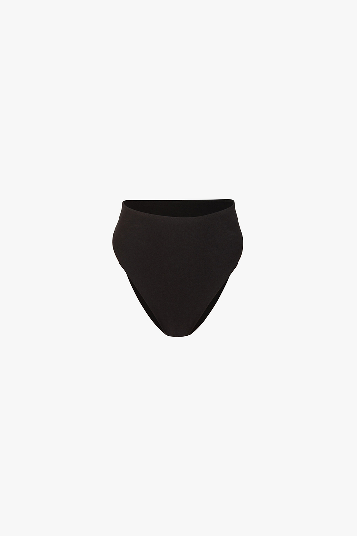 High Rise Bottom (Faux Suede Black)