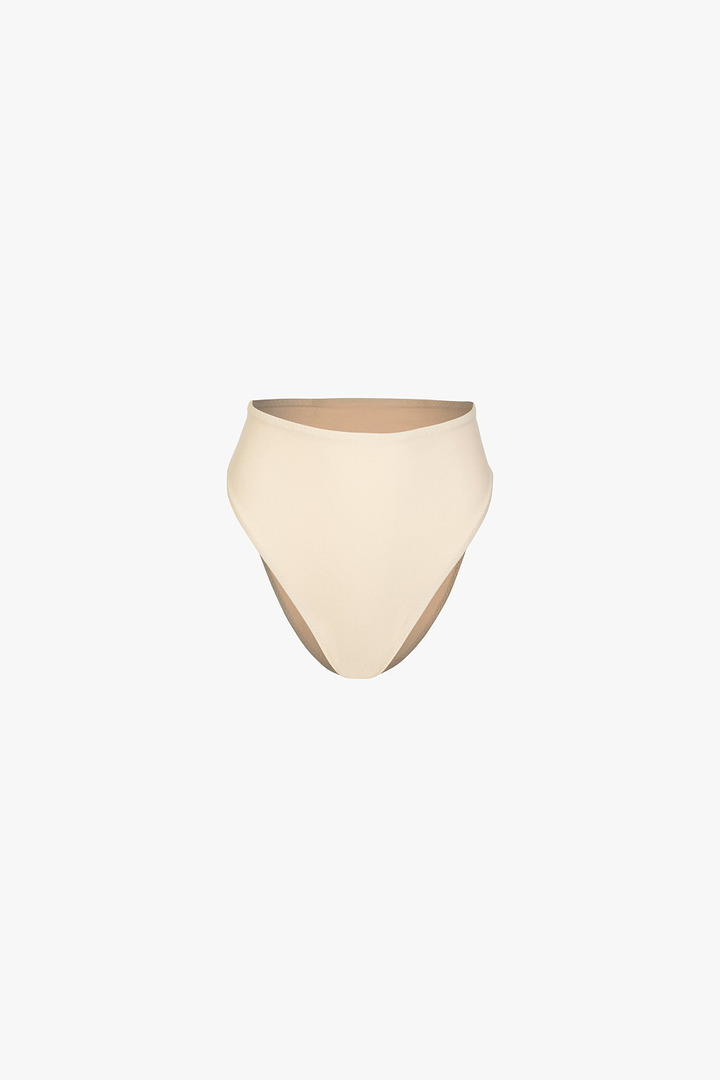 High Rise Bottom (Faux Suede Cream)