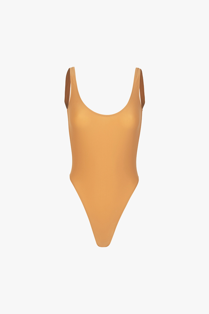 Scoop Back One Piece (Medium Nude)