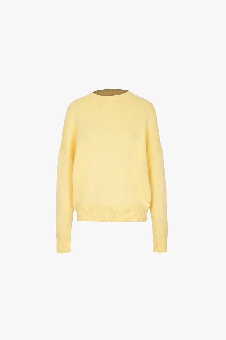 Lightweight Crewneck Sweater (Butter Yellow)