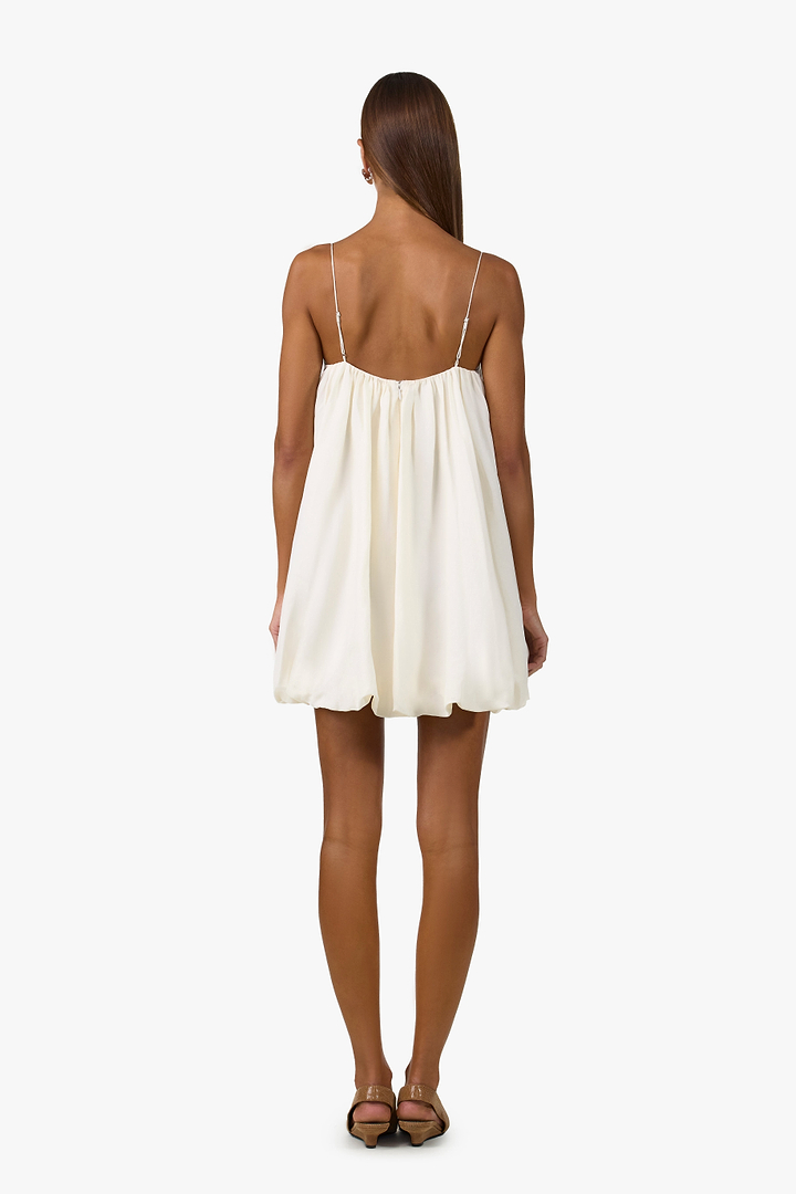 Bubble Mini Dress (Cream)