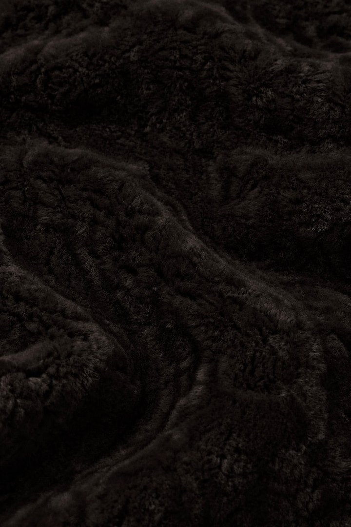 Shearling Long Coat (Espresso)