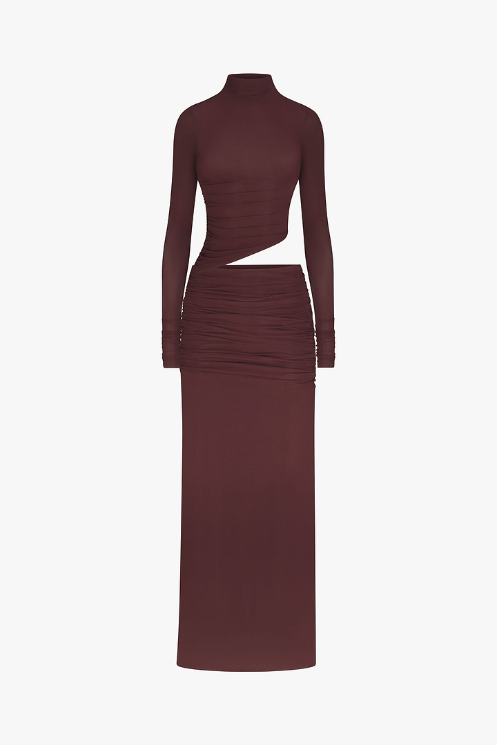 Cut Out Gown (Chocolate Brown)