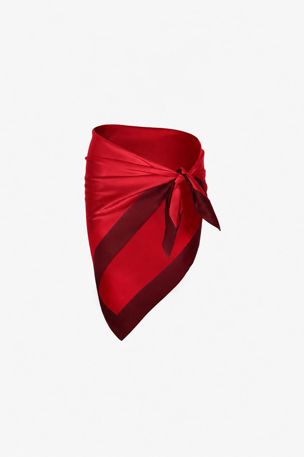 Silk Scarf (Red/Burgundy)