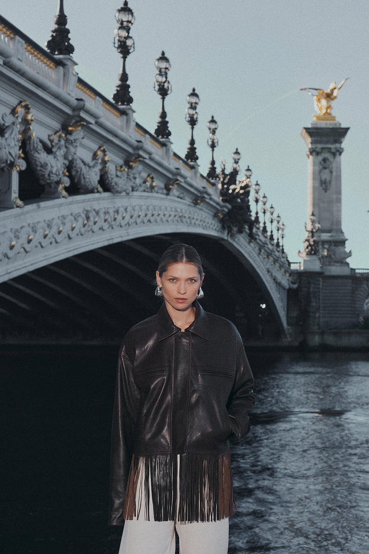 The Leather Fringe Jacket (Espresso)