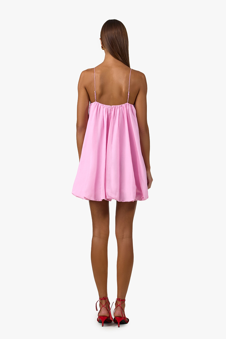 Bubble Mini Dress (Lilac Pink)