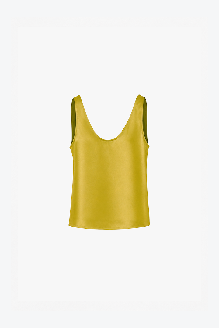 Silk Tank (Chartreuse)