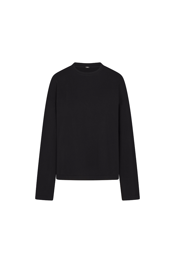 The Boyfriend Long Sleeve Tee (Black)