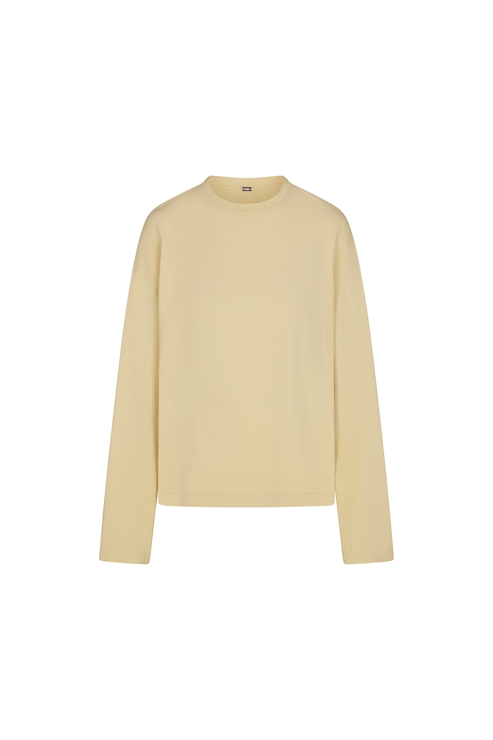 The Boyfriend Long Sleeve Tee (Wheat)