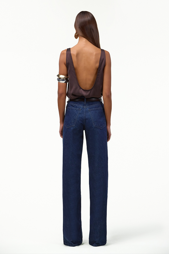 The Wide Leg Jean (Dark Indigo)
