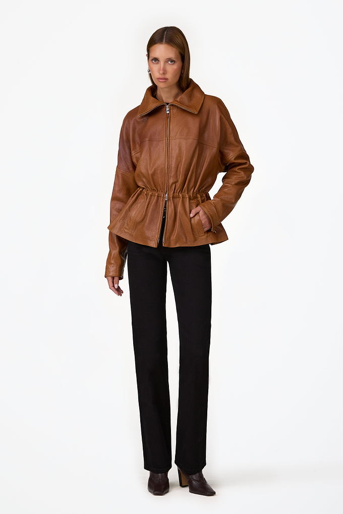 The Leather Parka (Cognac)