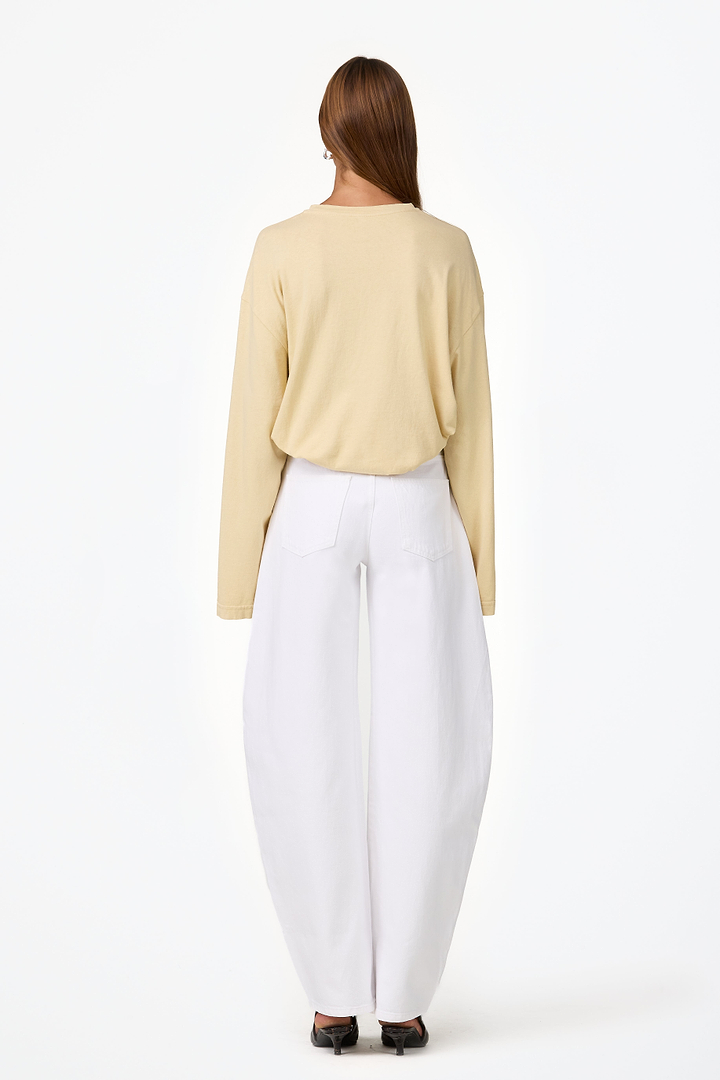 The Boyfriend Long Sleeve Tee (Wheat)
