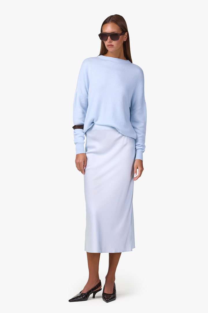 Lightweight Crewneck Sweater (Pale Blue)