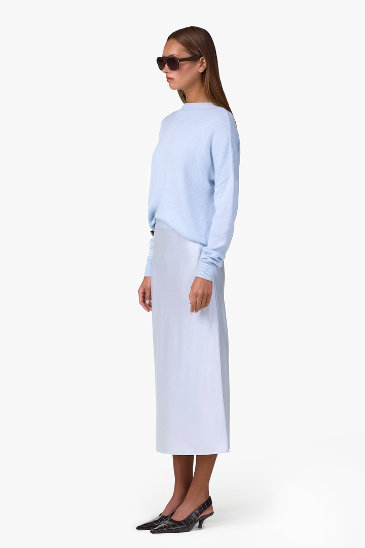 Lightweight Crewneck Sweater (Pale Blue)