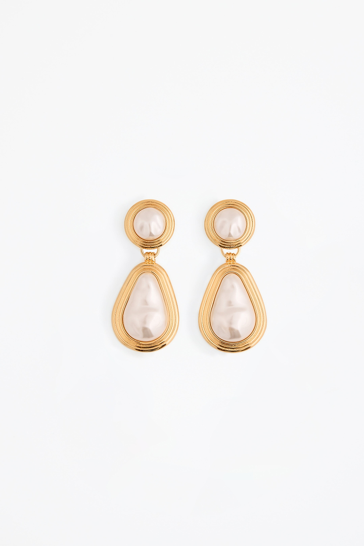 Pearl Drop Earring (Gold)